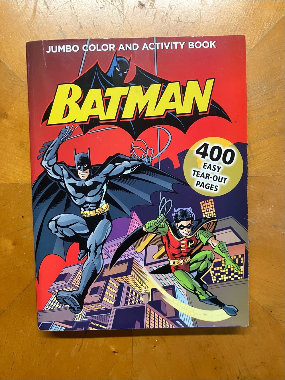 Vintage 2005 DC Comics Batman Jumbo Color Activity Book 400 Pages Meredith